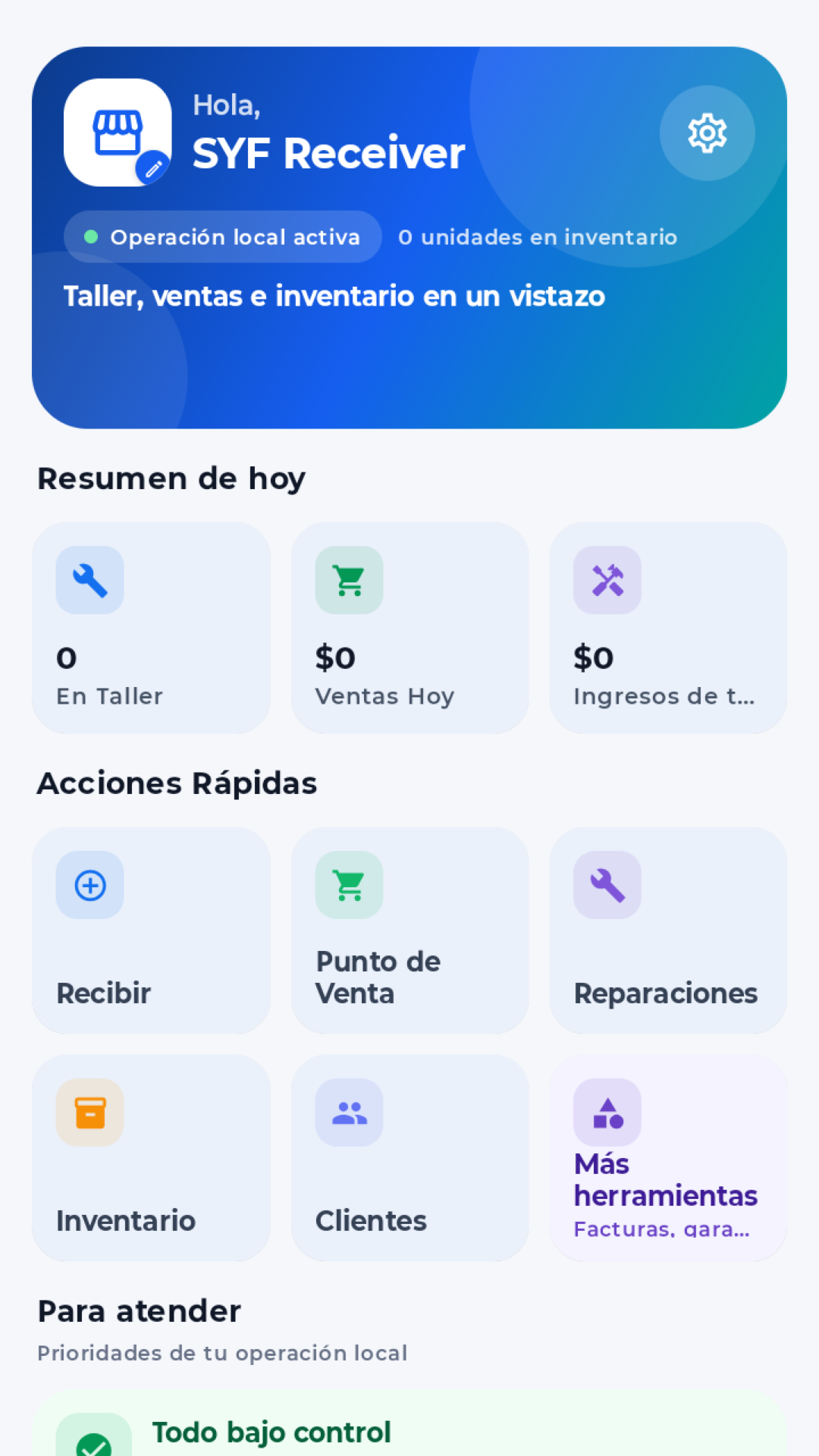 Dashboard de SYF Receiver 26.2.8 para Android